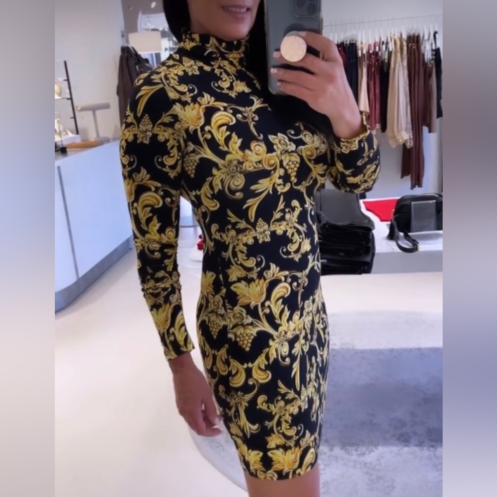 Alice + Olivia Delora Turtleneck Mini